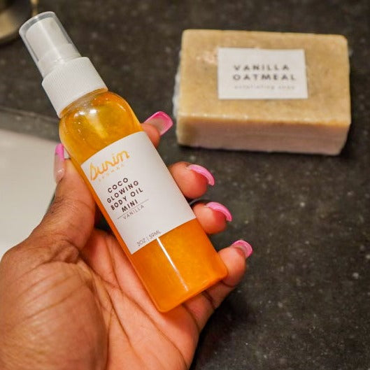 tree hut tropic glow body oil, coco glow body oil, best body oil for glowing skin, body oil glow, body oil for glow, glowing body oil, cocoa butter glow body oil, anything glows vanilla body oil, tropic glow firming body oil, best body glow oil, tropic glow body oil