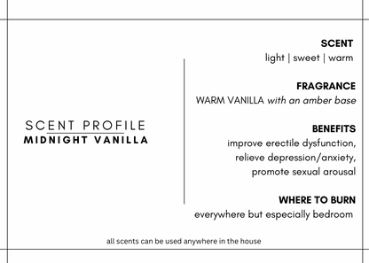 MIDNIGHT VANILLA - AROMATHERAPY CANDLE